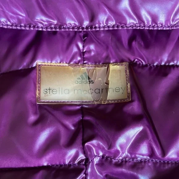Adidas x Stella McCartney purple puffer vest size small - Picture 5 of 7